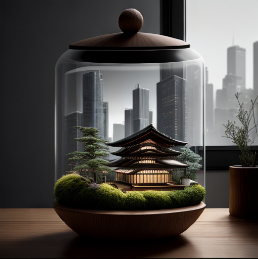 Realistic architectural rendering of an organic capsule 1